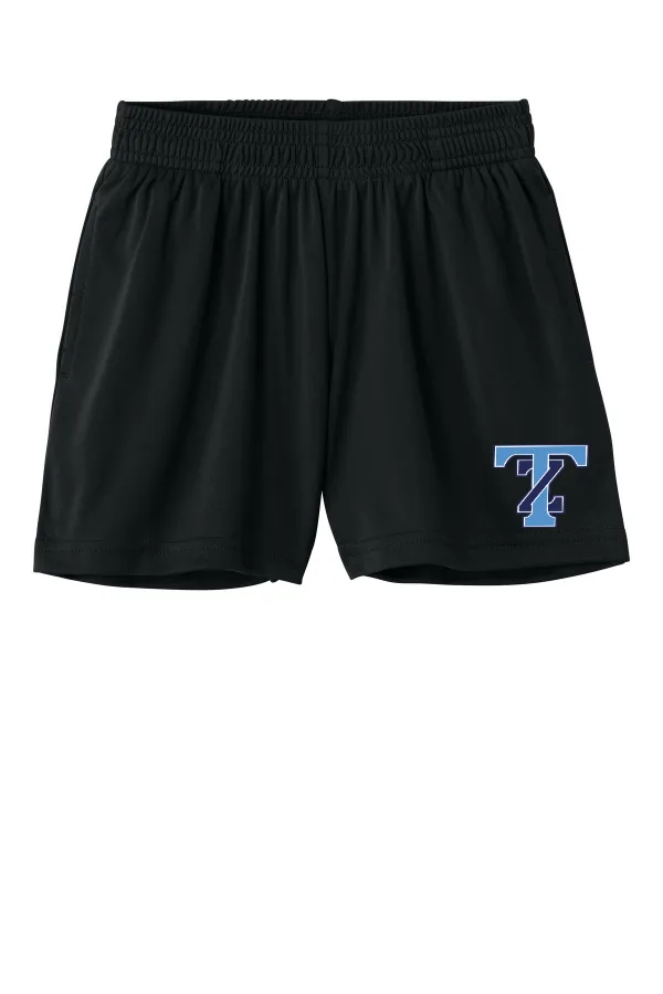 Sport-Tek YOUTH PosiCharge Competitor 5 Pocketed Short YST349P in Black — YST349P